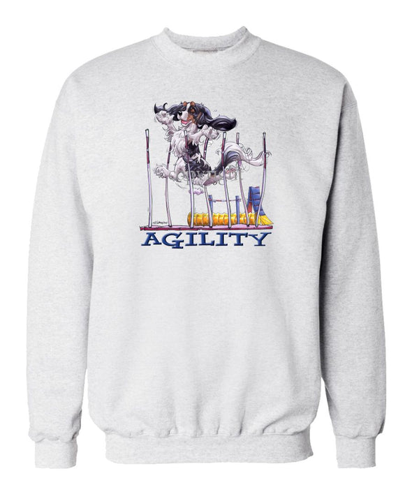 Cavalier King Charles  Black Tri - Agility Weave II - Sweatshirt