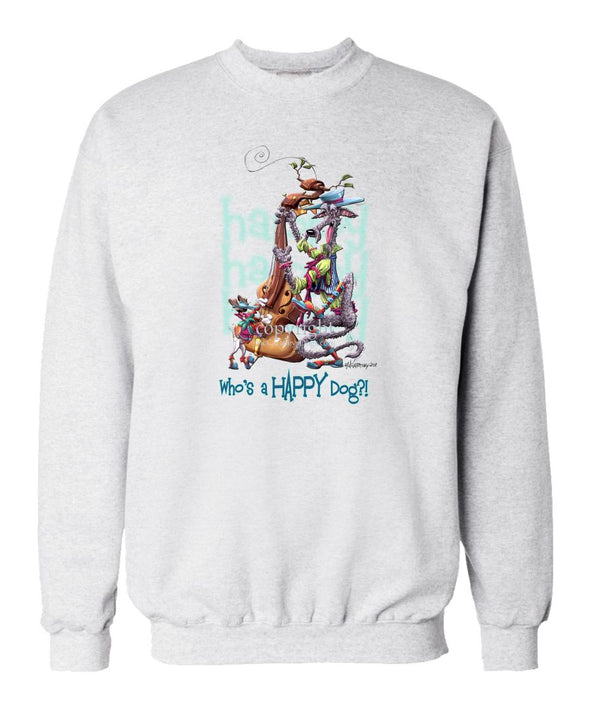 Scottish Deerhound - Who's A Happy Dog - Sweatshirt