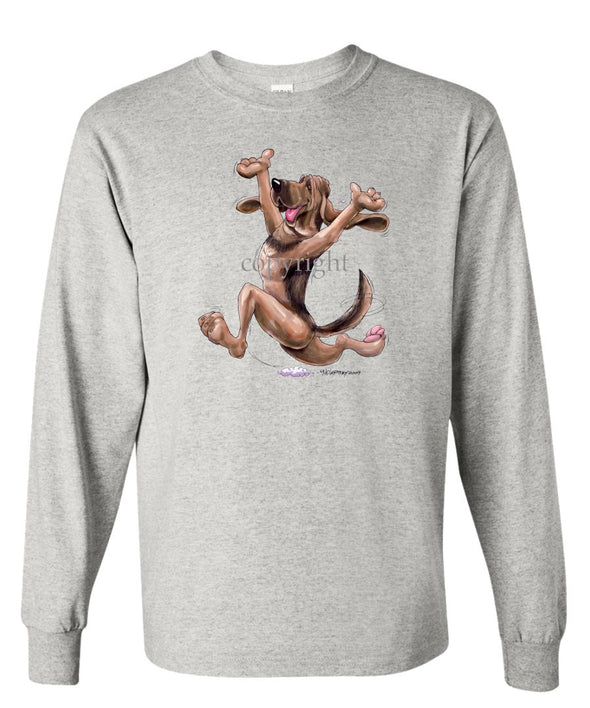 Bloodhound - Happy Dog - Long Sleeve T-Shirt