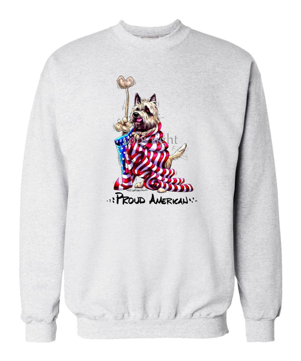 Cairn Terrier - Proud American - Sweatshirt