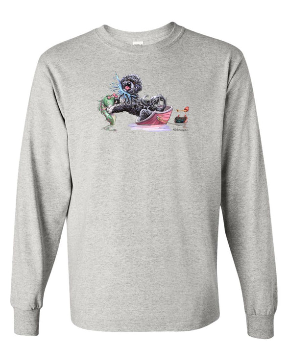 Portuguese Water Dog - Fish Squirting - Mike's Faves - Long Sleeve T-Shirt