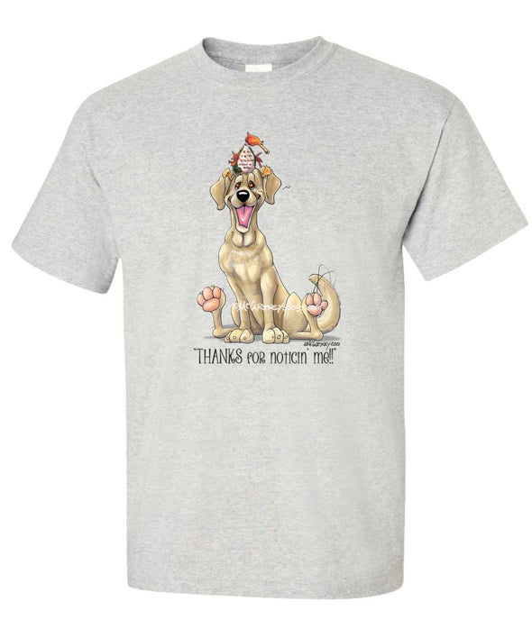 Labrador Retriever  Yellow - Noticing Me - Mike's Faves - T-Shirt