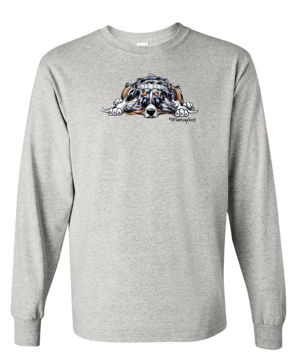 Australian Shepherd  Blue Merle - Rug Dog - Long Sleeve T-Shirt