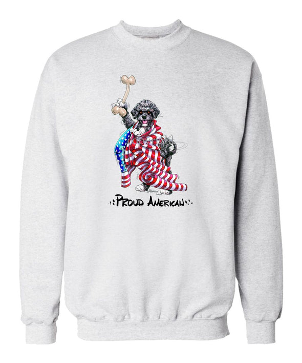 Portuguese Water Dog - Proud American - Sweatshirt