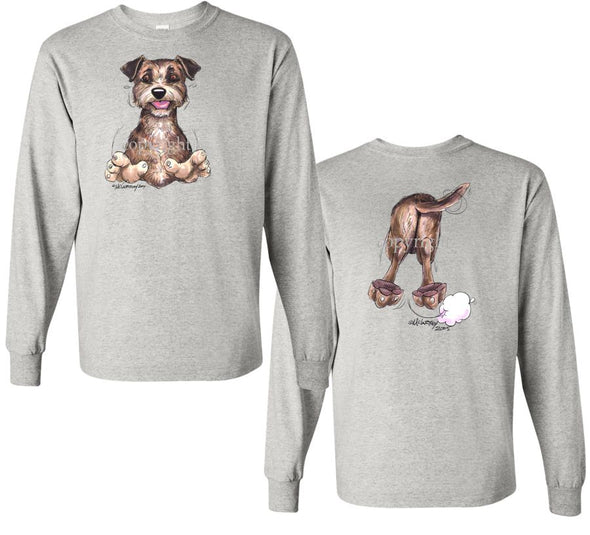 Border Terrier - Coming and Going - Long Sleeve T-Shirt (Double Sided)