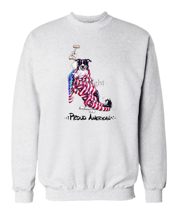 Border Collie - Proud American - Sweatshirt