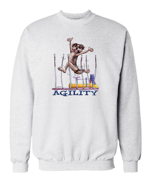 Border Terrier - Agility Weave II - Sweatshirt