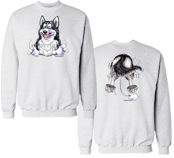 Siberian Husky - Coming and Going - Sweatshirt (Double Sided)