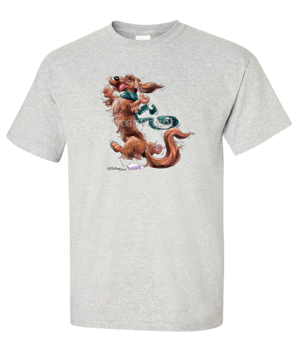 Dachshund  Longhaired - Happy Dog - T-Shirt