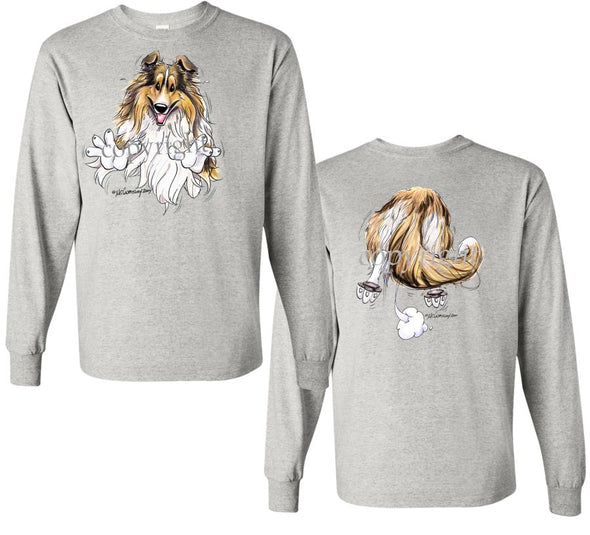 Shetland Sheepdog - Coming and Going - Long Sleeve T-Shirt (Double Sided)