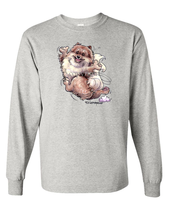 Pomeranian - Happy Dog - Long Sleeve T-Shirt