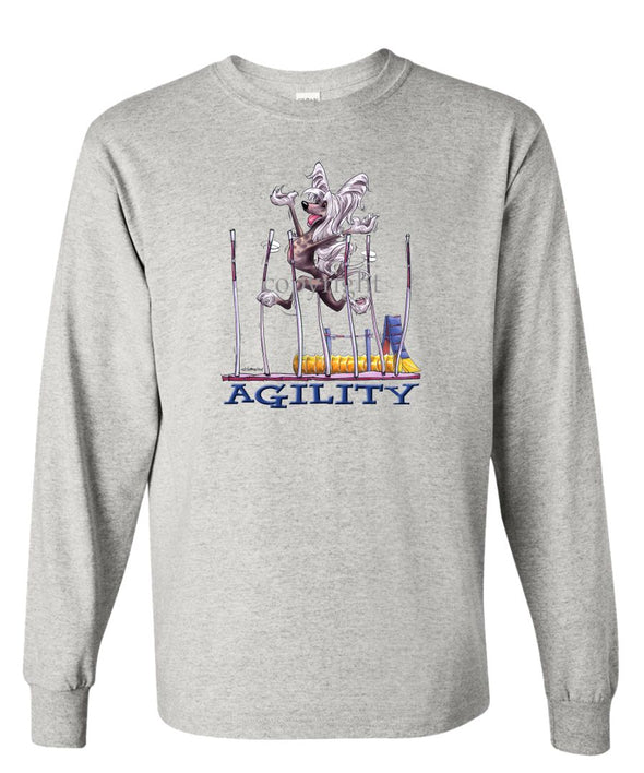 Chinese Crested - Agility Weave II - Long Sleeve T-Shirt