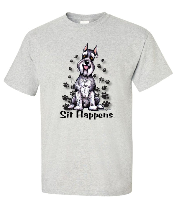 Schnauzer - Sit Happens - T-Shirt