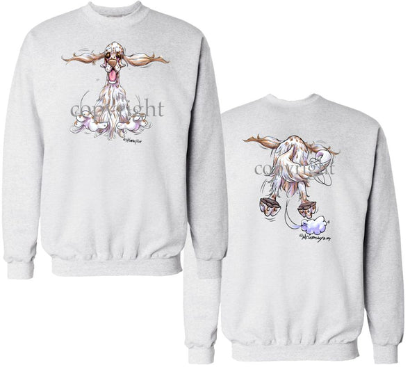 English Setter - Coming and Going - Sweatshirt (Double Sided)