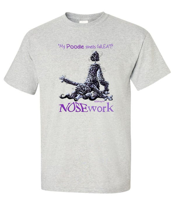 Poodle  Black - Nosework - T-Shirt