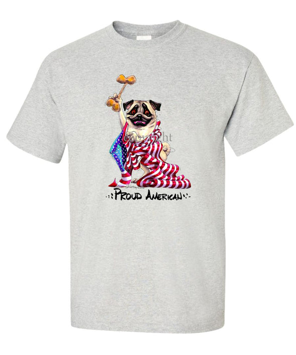 Pug - Proud American - T-Shirt