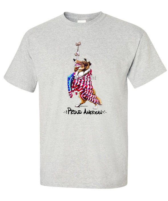 Collie - Proud American - T-Shirt