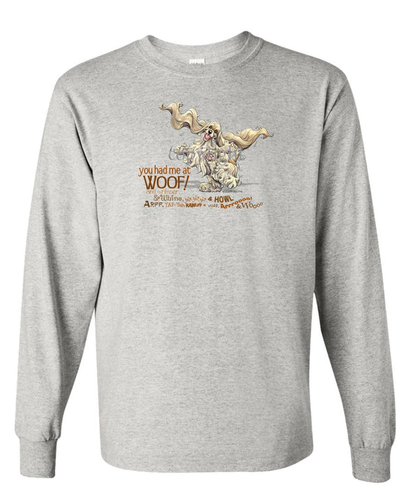 Cocker Spaniel - You Had Me at Woof - Long Sleeve T-Shirt