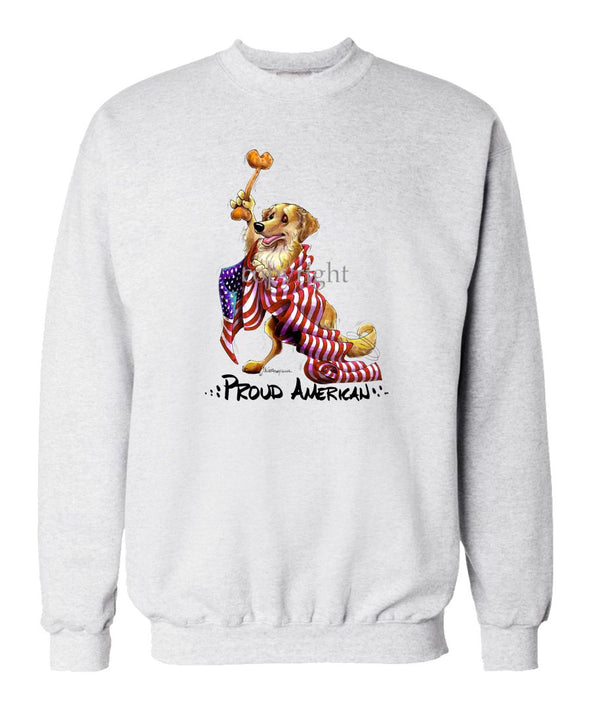 Golden Retriever - Proud American - Sweatshirt