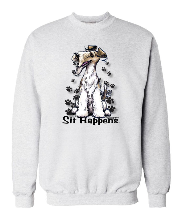 Wire Fox Terrier - Sit Happens - Sweatshirt