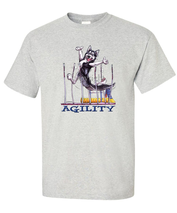 Siberian Husky - Agility Weave II - T-Shirt