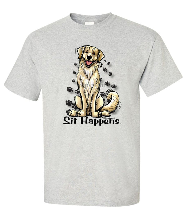 Golden Retriever - Sit Happens - T-Shirt