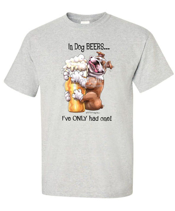 Bulldog - Dog Beers - T-Shirt