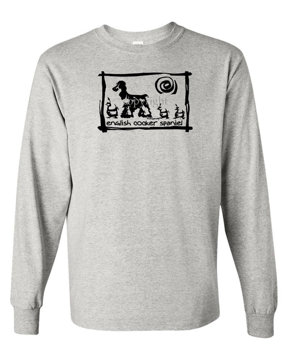 English Cocker Spaniel - Cavern Canine - Long Sleeve T-Shirt