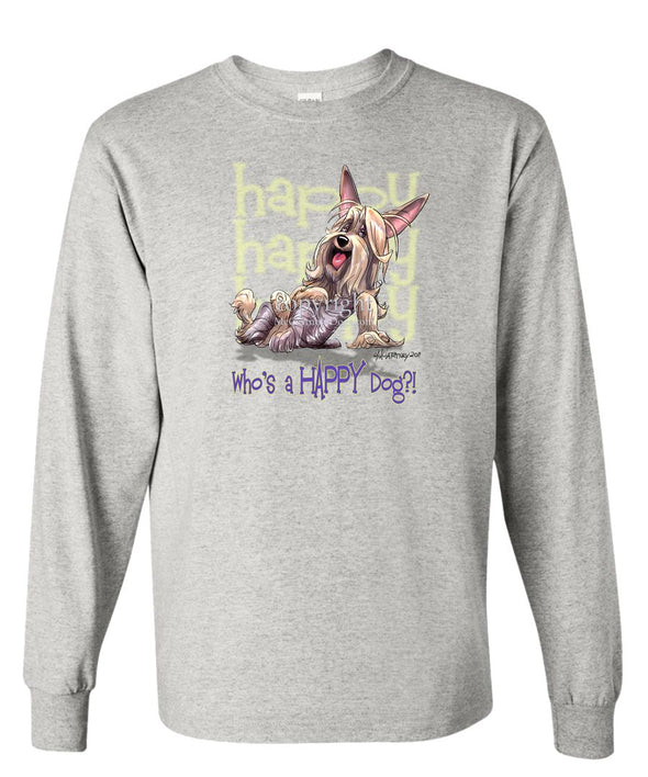 Silky Terrier - Who's A Happy Dog - Long Sleeve T-Shirt