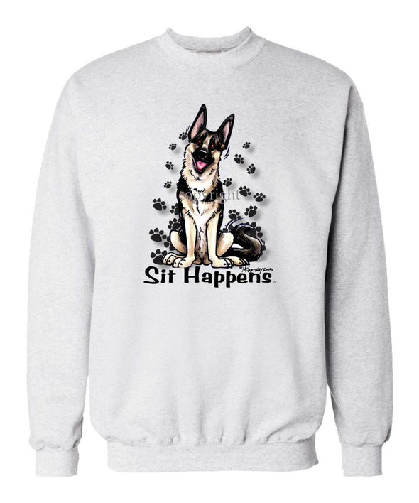 German Shepherd - Sit Happens - Sweatshirt