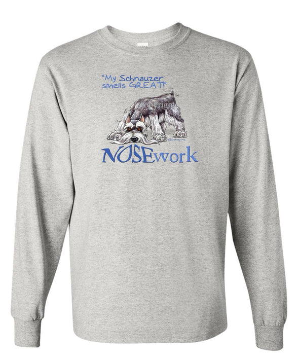 Schnauzer - Nosework - Long Sleeve T-Shirt