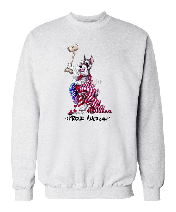 Schnauzer - Proud American - Sweatshirt