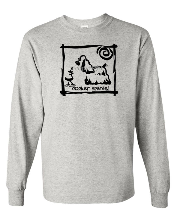 Cocker Spaniel - Cavern Canine - Long Sleeve T-Shirt