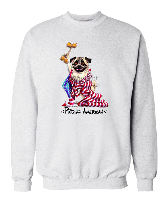 Pug - Proud American - Sweatshirt