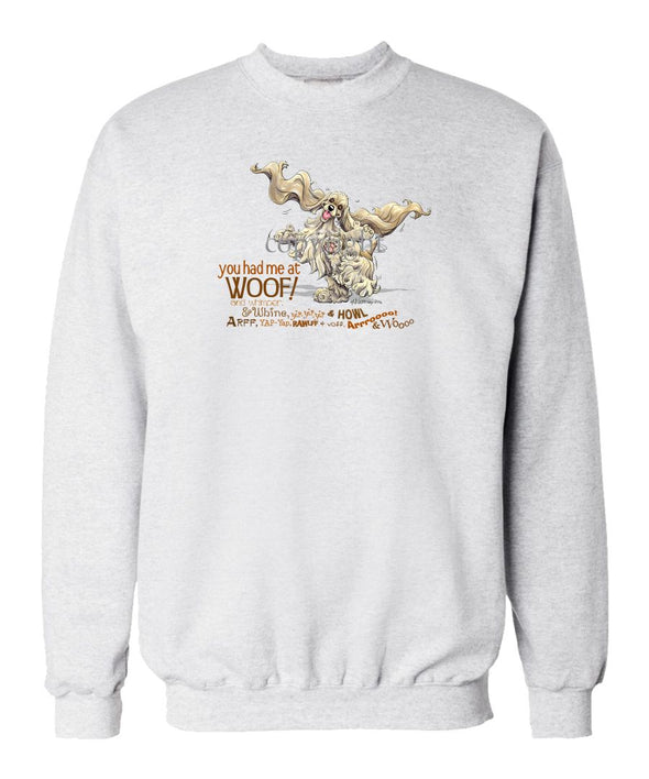 Cocker Spaniel - You Had Me at Woof - Sweatshirt