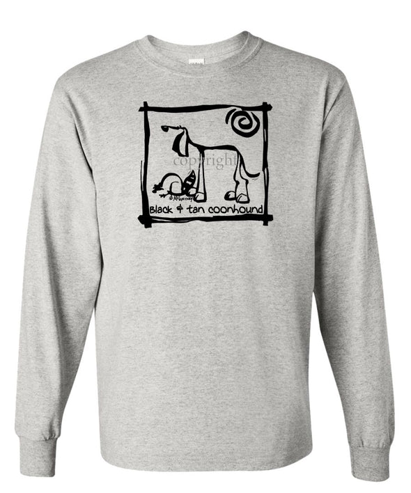 Black And Tan Coonhound - Cavern Canine - Long Sleeve T-Shirt