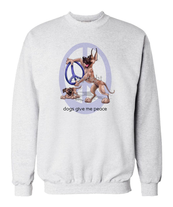 Great Dane - Peace Dogs - Sweatshirt