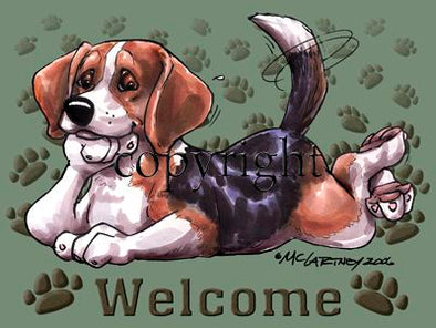 Beagle - Welcome - Mat