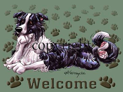 Border Collie - Welcome - Mat