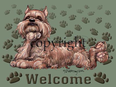 Brussels Griffon - Welcome - Mat