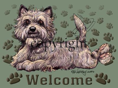 Cairn Terrier - Welcome - Mat
