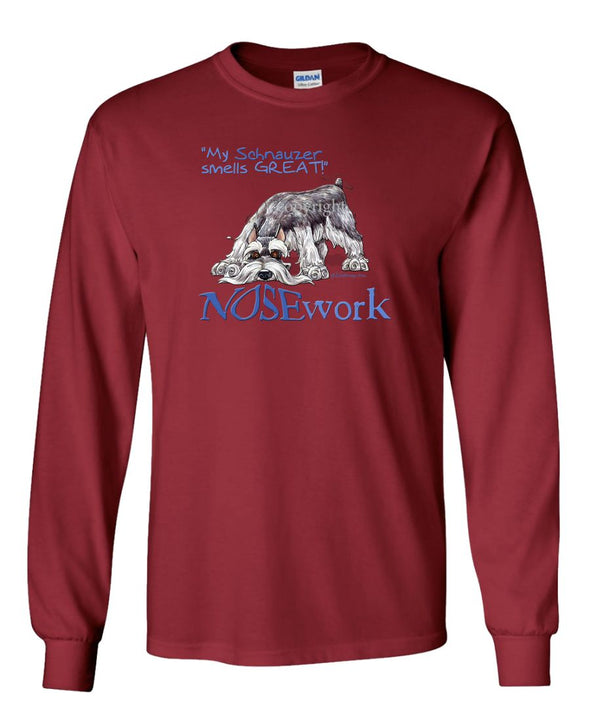 Schnauzer - Nosework - Long Sleeve T-Shirt