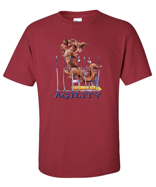 Dachshund  Longhaired - Agility Weave II - T-Shirt