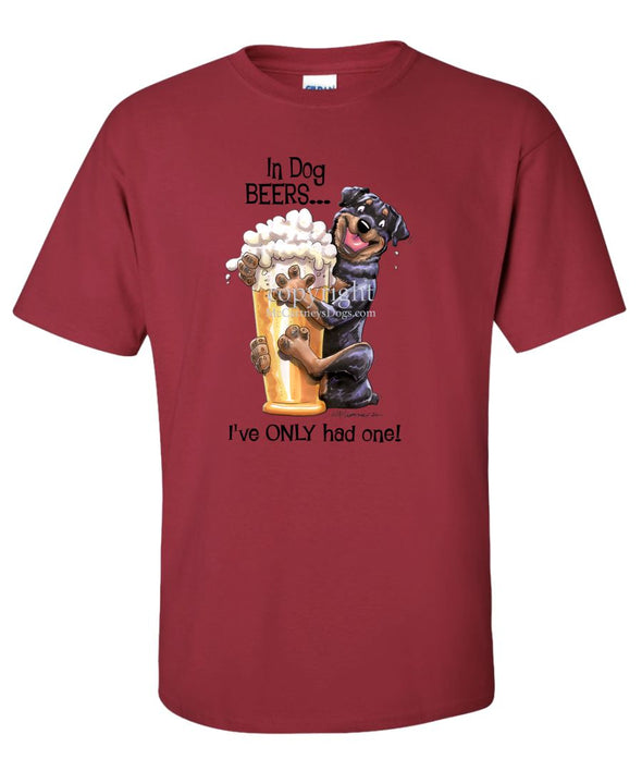 Rottweiler - Dog Beers - T-Shirt