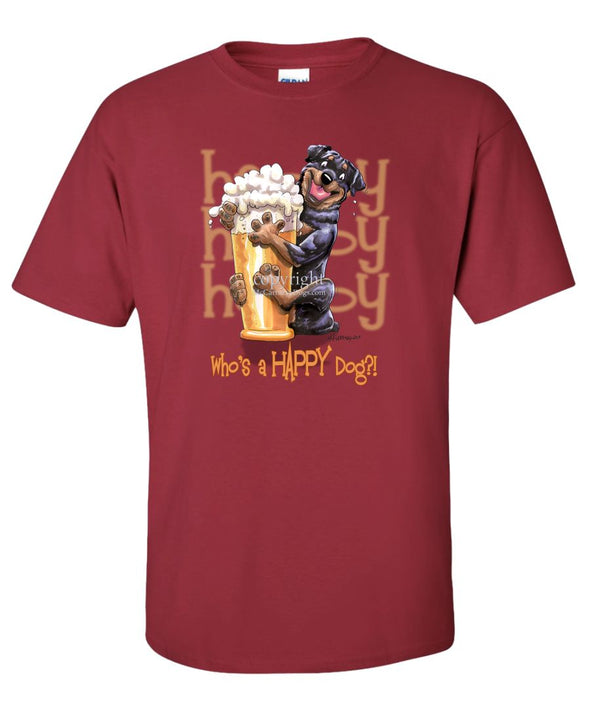 Rottweiler - Who's A Happy Dog - T-Shirt