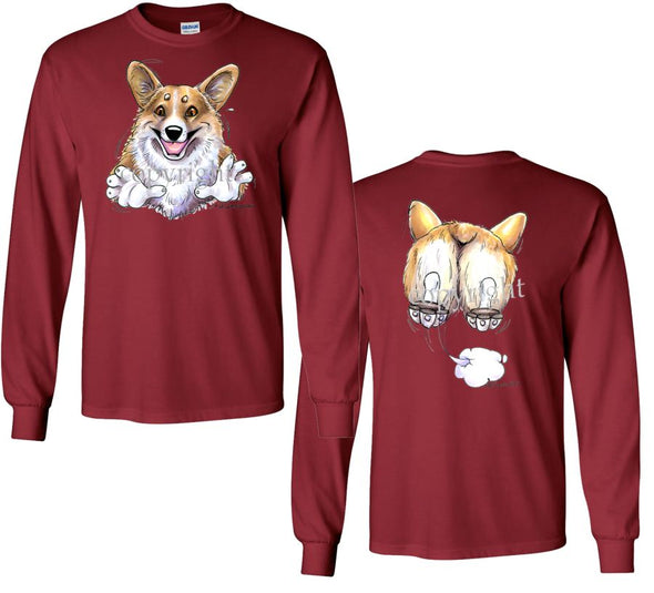 Welsh Corgi Pembroke - Coming and Going - Long Sleeve T-Shirt (Double Sided)