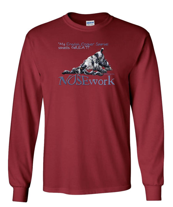 English Cocker Spaniel - Nosework - Long Sleeve T-Shirt