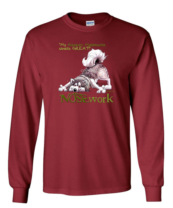 Alaskan Malamute - Nosework - Long Sleeve T-Shirt