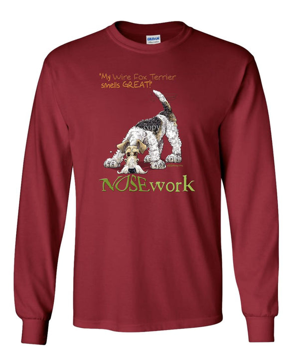 Wire Fox Terrier - Nosework - Long Sleeve T-Shirt
