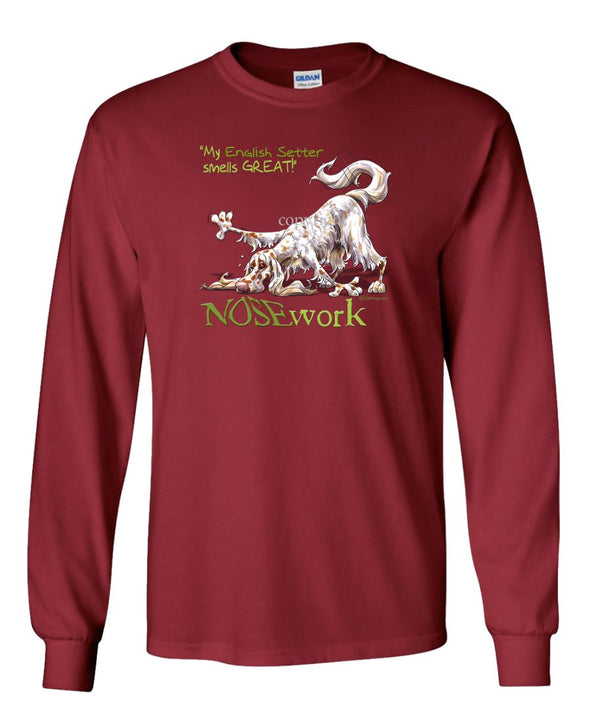English Setter - Nosework - Long Sleeve T-Shirt